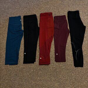 Lululemon Capri Leggings-Bundle of 5 Size 8
